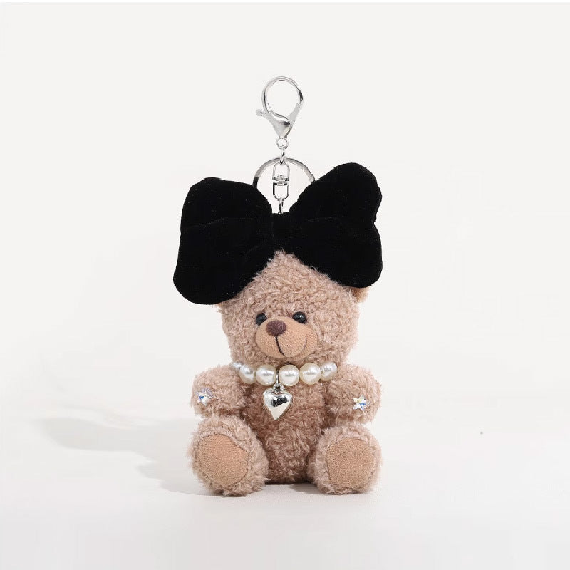 Essential Finds® Cute Bow-knot Teddy Bear Bag Charm Keychain
