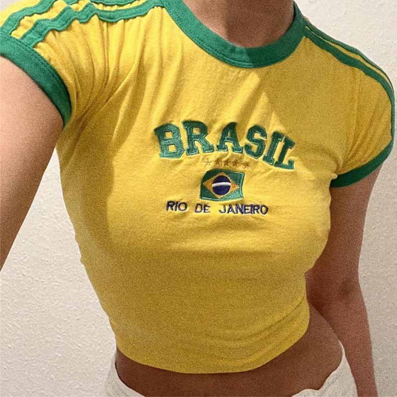 Essential Finds® Brazil Retro Aesthetic Top