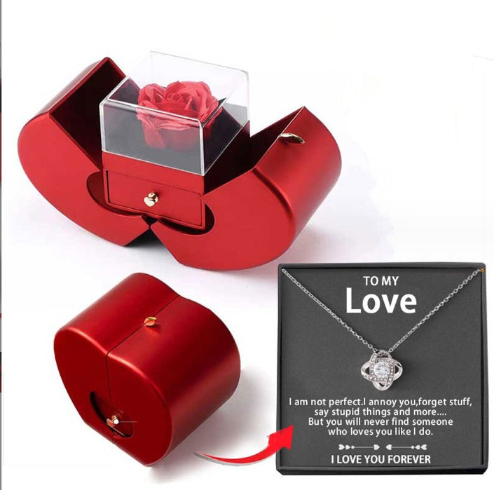 Essential Finds® Fashion Gift Necklace Eternal Rose