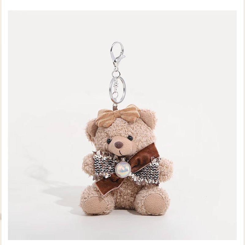 Essential Finds®  Cute Bow-knot Teddy Bear Bag Charm Keychain