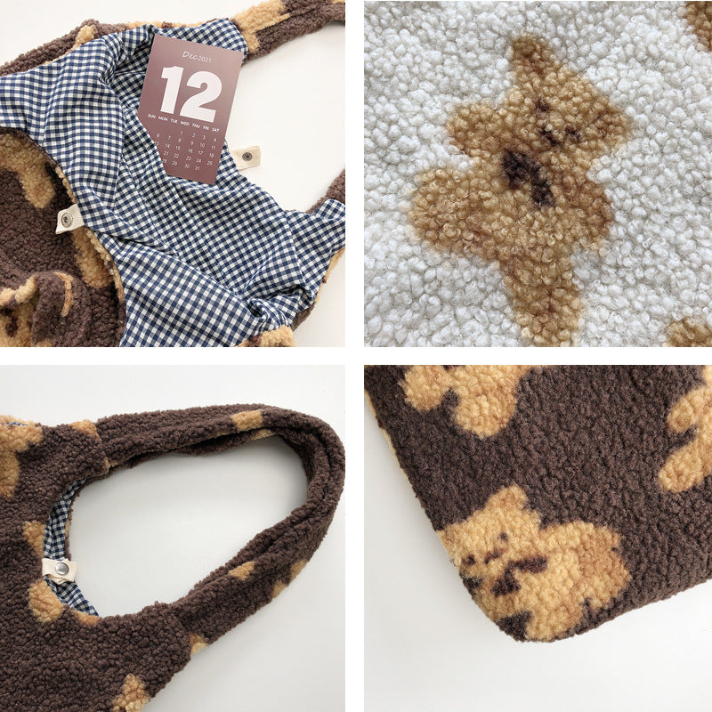 Essential Finds®  Bear Print Bags Shoulder Bag Women Shopping Handbags