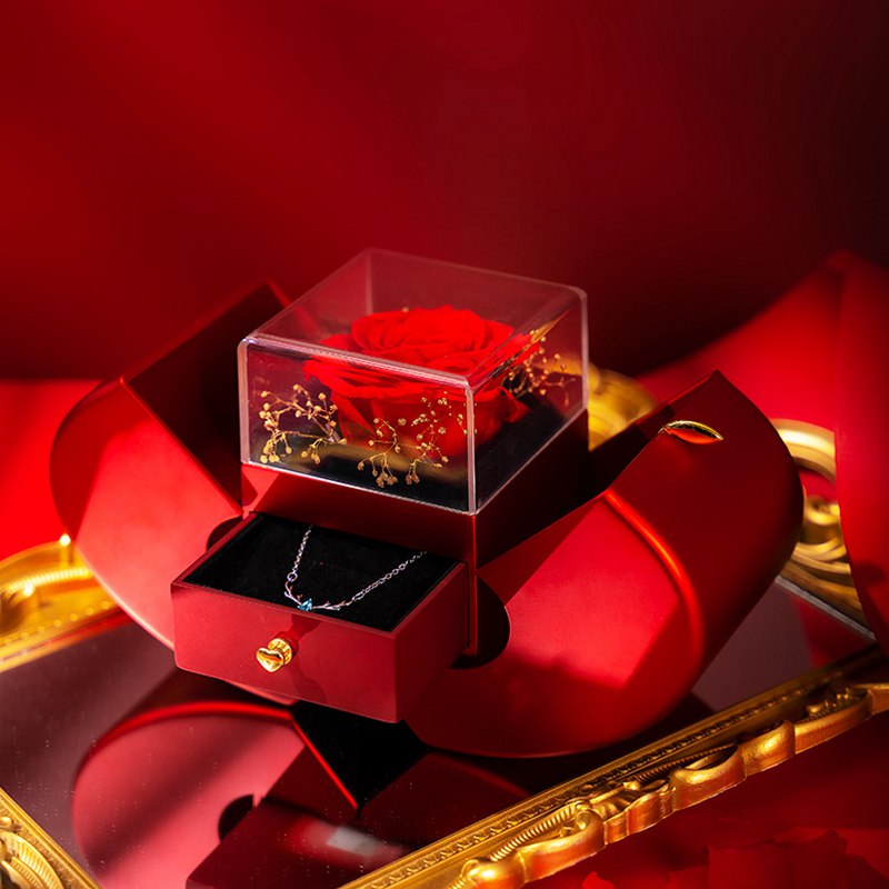Essential Finds® Fashion Gift Necklace Eternal Rose