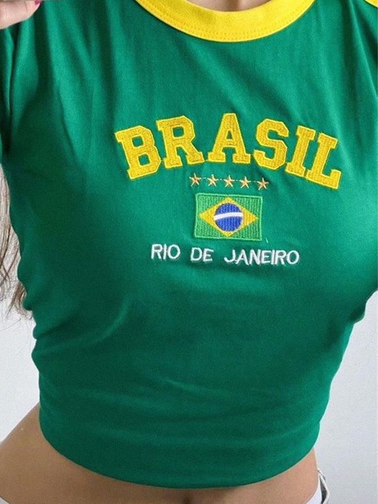 Essential Finds® Brazil Retro Aesthetic Top