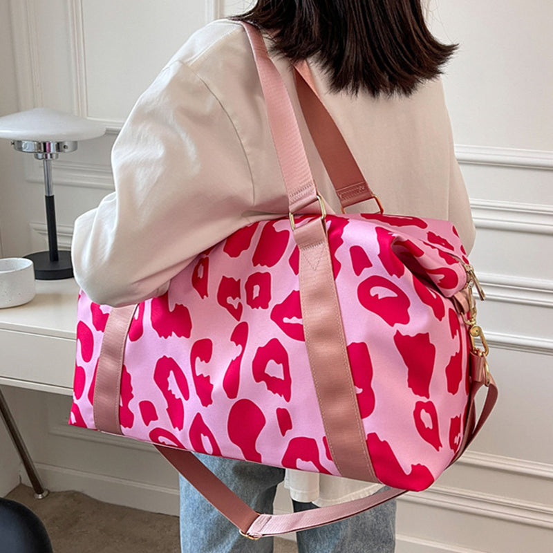 Essential Finds®  Women Travel Duffel Bag Cow Pattern Handbag Fitness Sports Shoulder Bags