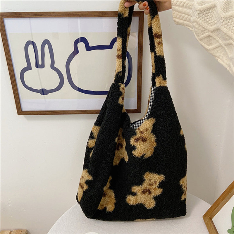 Essential Finds®  Bear Print Bags Shoulder Bag Women Shopping Handbags