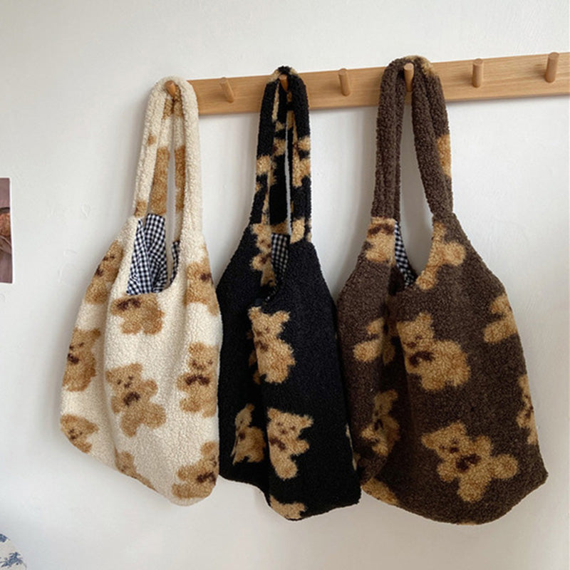 Essential Finds®  Bear Print Bags Shoulder Bag Women Shopping Handbags