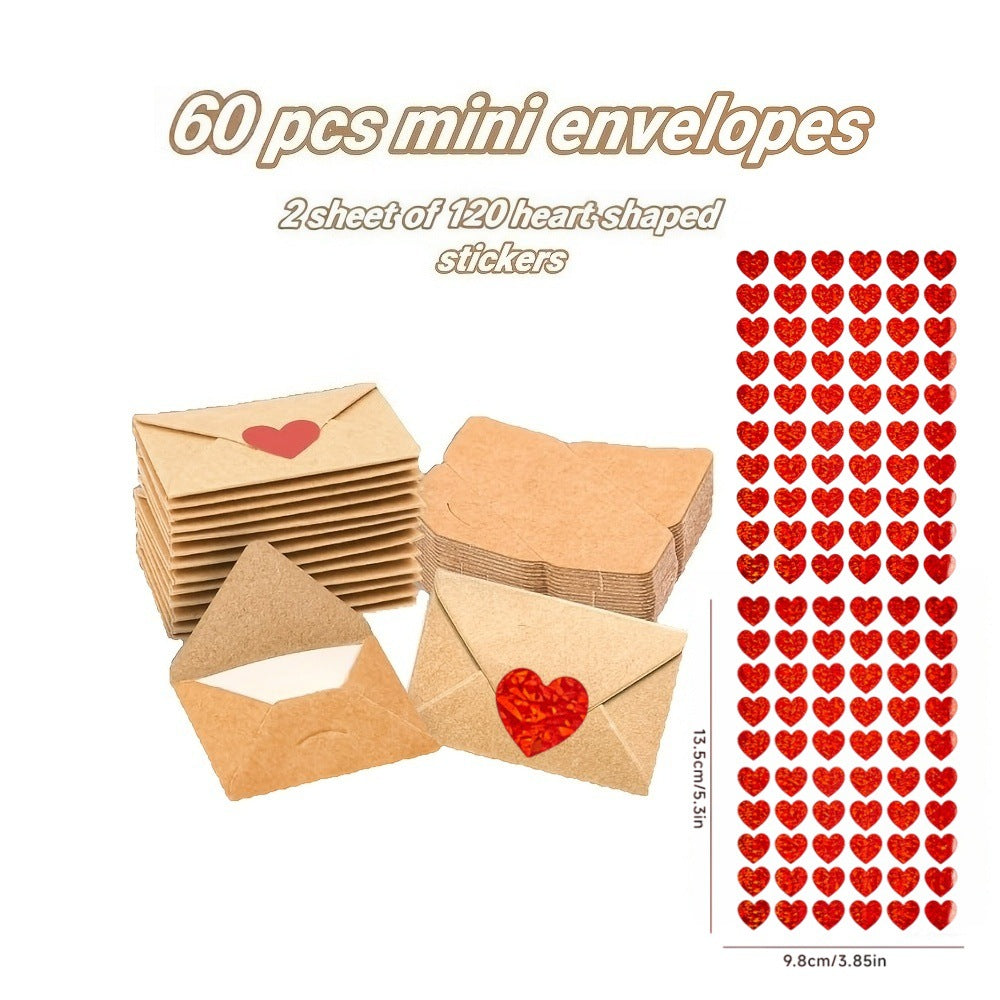 Essential Finds® Mini Envelope Heart Stickers