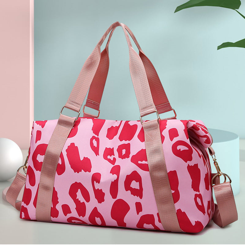 Essential Finds®  Women Travel Duffel Bag Cow Pattern Handbag Fitness Sports Shoulder Bags