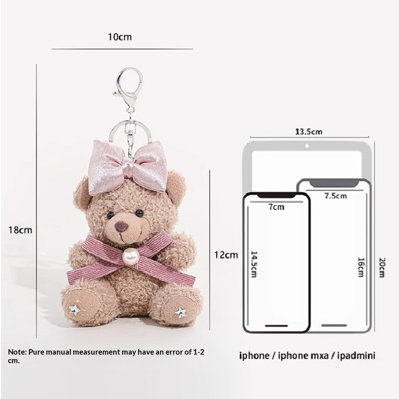 Essential Finds®  Cute Bow-knot Teddy Bear Bag Charm Keychain