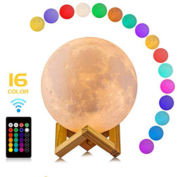 Essential Finds® 3D Printing Moon Night Table Lamp