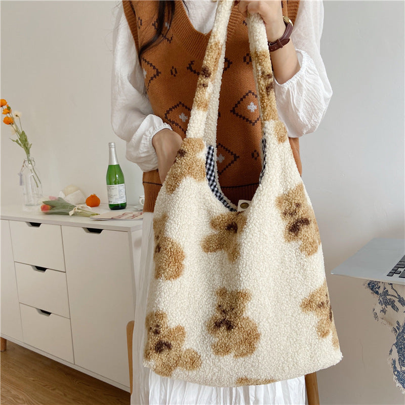 Essential Finds®  Bear Print Bags Shoulder Bag Women Shopping Handbags