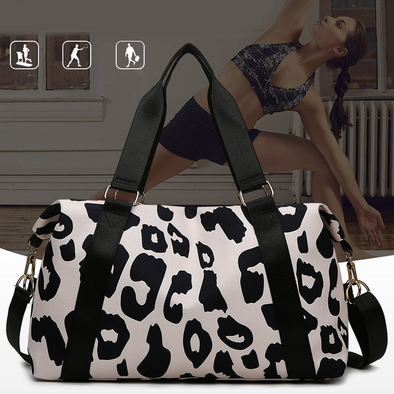 Essential Finds®  Women Travel Duffel Bag Cow Pattern Handbag Fitness Sports Shoulder Bags